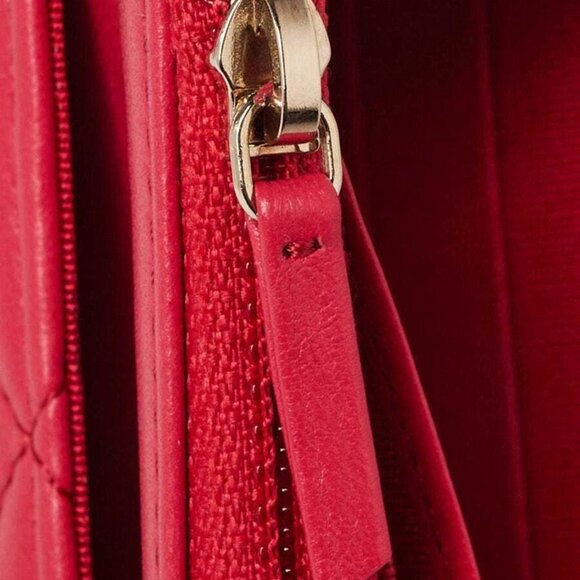 Chanel Pink Quilted Lambskin Leather Classic CC WOC Clutch Bag - Picture 11 of 12